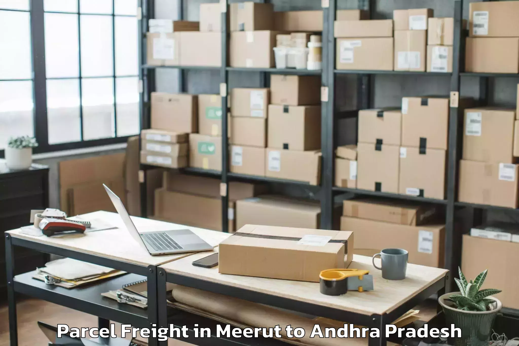 Book Meerut to Pedana Parcel Freight Online